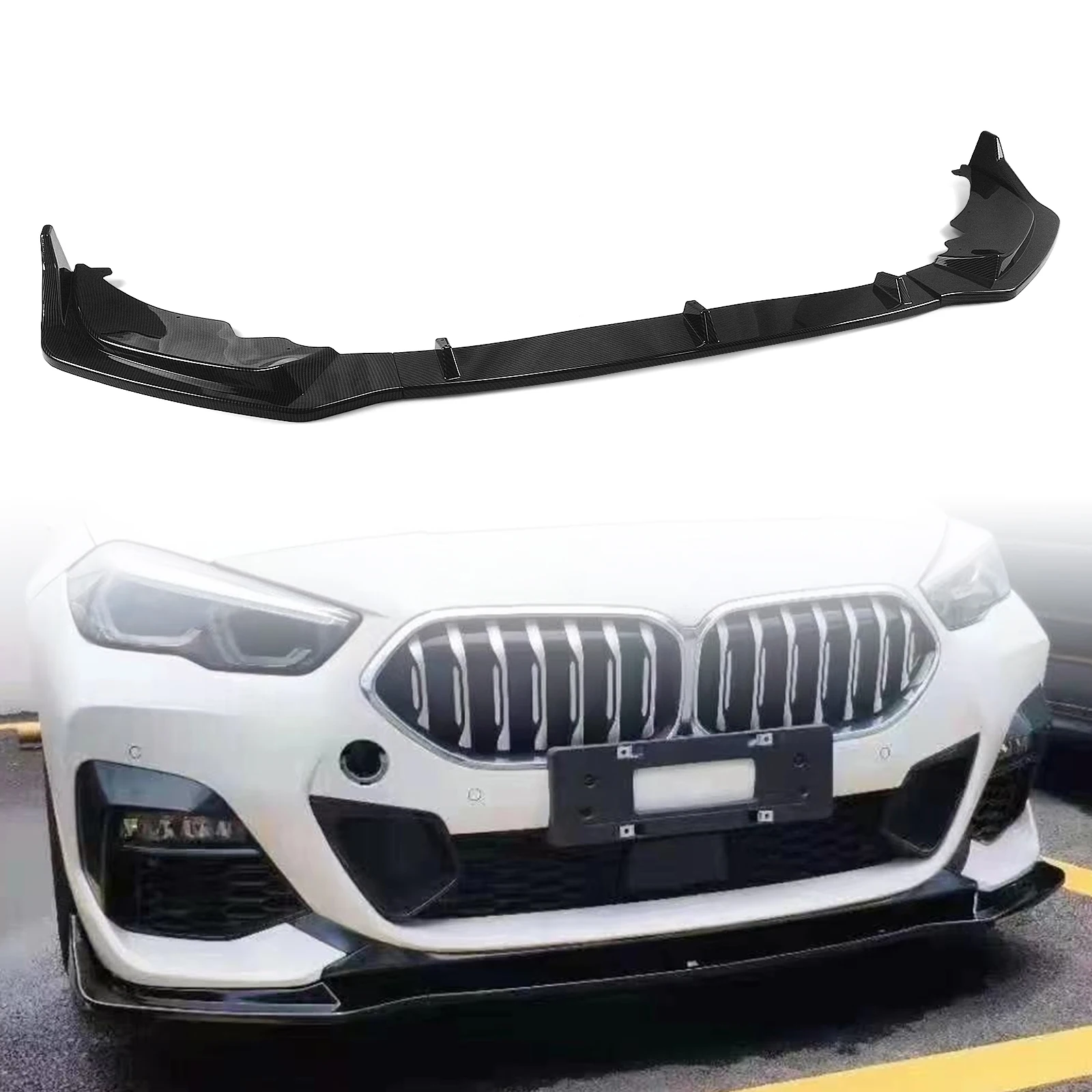Per Bmw F44 M Tech Sport Bumper M235I 228I 2020 2021 2022 Spoiler Per Labbro Anteriore Car Splitter Body Kit Gonna Anteriore Parti Esterne