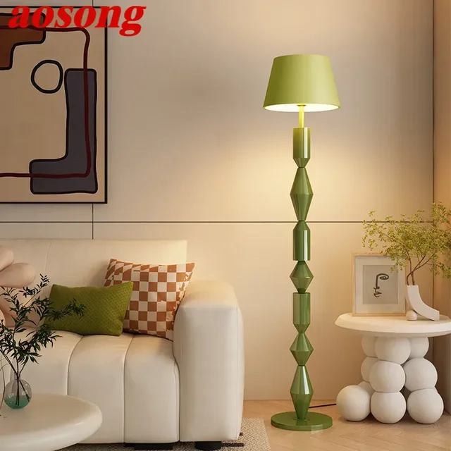 AOSONG Contemporary Floor Lamp Luxury Living Room Bedroom Study Villa Hotel LED Fashion Creativity Decorative Standing Light