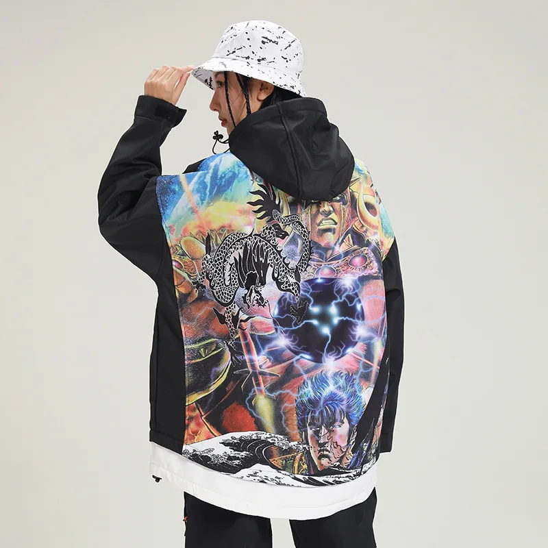 New Couples Ski Wear Snow Clothing Oversize Cool Pullover Ski Jacket Snowboard Clothes Women and Men