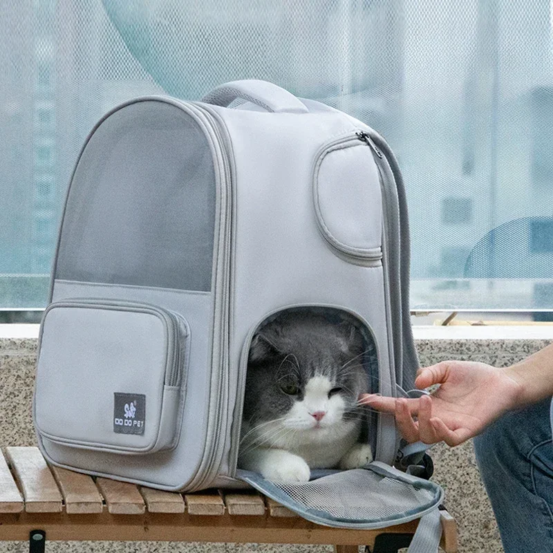 Cat Carrier Backpack Bag for Small Dog Cats Puppy Expandable Space