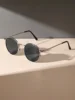 1PC Unisex Metal Round Frame Vintage Y2K Casual Sunglasses For Outdoor Daily Vacation Driving Clothing Accessories 4