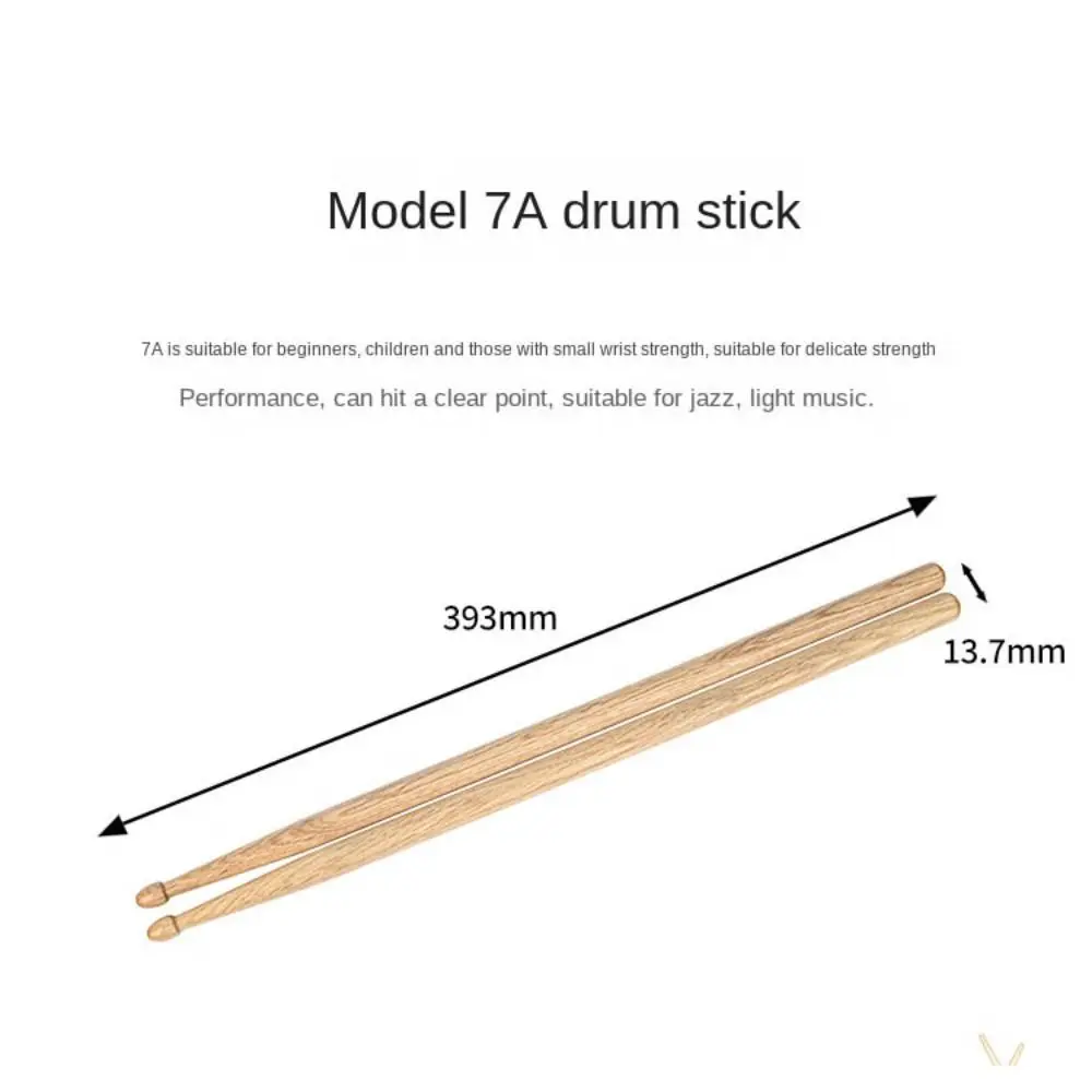 Classic 5A/7A Drum Sticks Wood Oak Drumsticks Walnut Professional Drum Set Drum