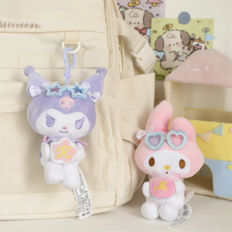 

Kawaii Sanrio My Melody Kuromi Cinnamoroll Leisure Holiday Collection Doll Cartoon Bag Hanging Decoration Kids Plush Filling Toy