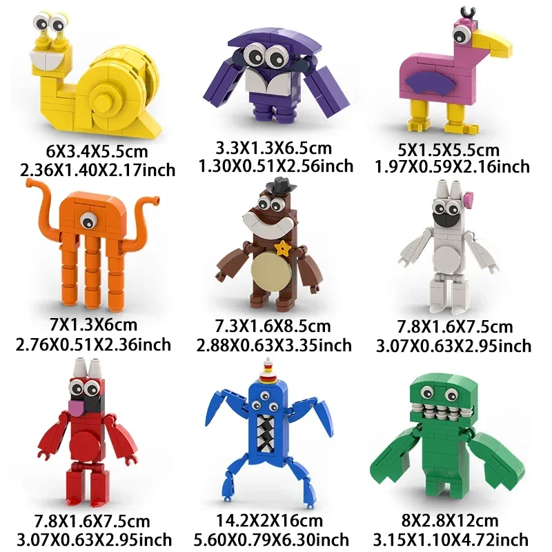 Monster Garden of BanBan Building Blocks Set for Kids Anime Action Figure Bricks DIY Toys for Children Xmas Birthday Gifts 3
