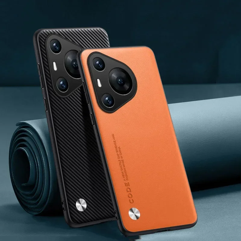 Elegant Shock-Absorption Leather Phone Case