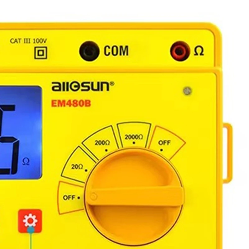 All Sun EM480B Audio Impedance Tester 1Khz Timer Function Data Hold Test Ranges 20/200/2000