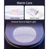 Smart Toilet Heated Seat with Auto Flush Foot Kick Flush Warm Wash，One Piece Toilet with Bidet Built in Night Light LED Display 4
