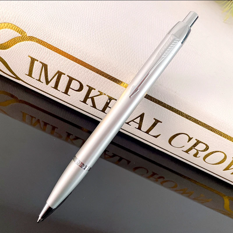 클래식 브랜드 PARKER 금속 볼펜 파란색 잉크 비즈니스 사무실 서명 볼펜