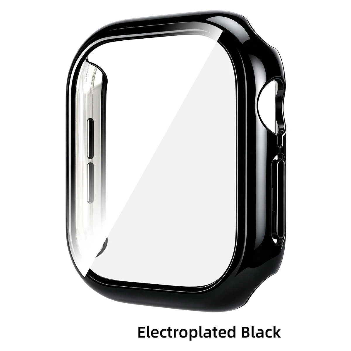 Premium Tempered Glass Case with Screen Protector Cover for Apple Watch - Bumper Accessories