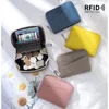 New Women Wallet Genuine Leather Card Holders Female Cowhide Wallets Fashion Small Portable Purses Cute Wallet Coin Bags Clutch 2