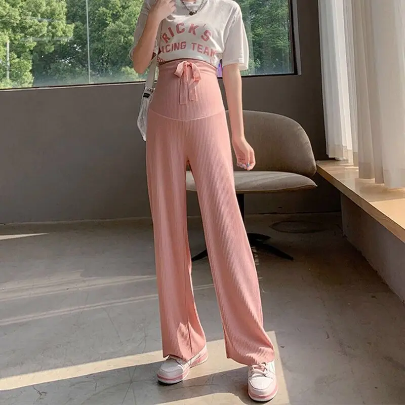 Maternity pants Women's High Waist Pants for Pregnant Women Summer Wear Thin Waist Pregnant Women