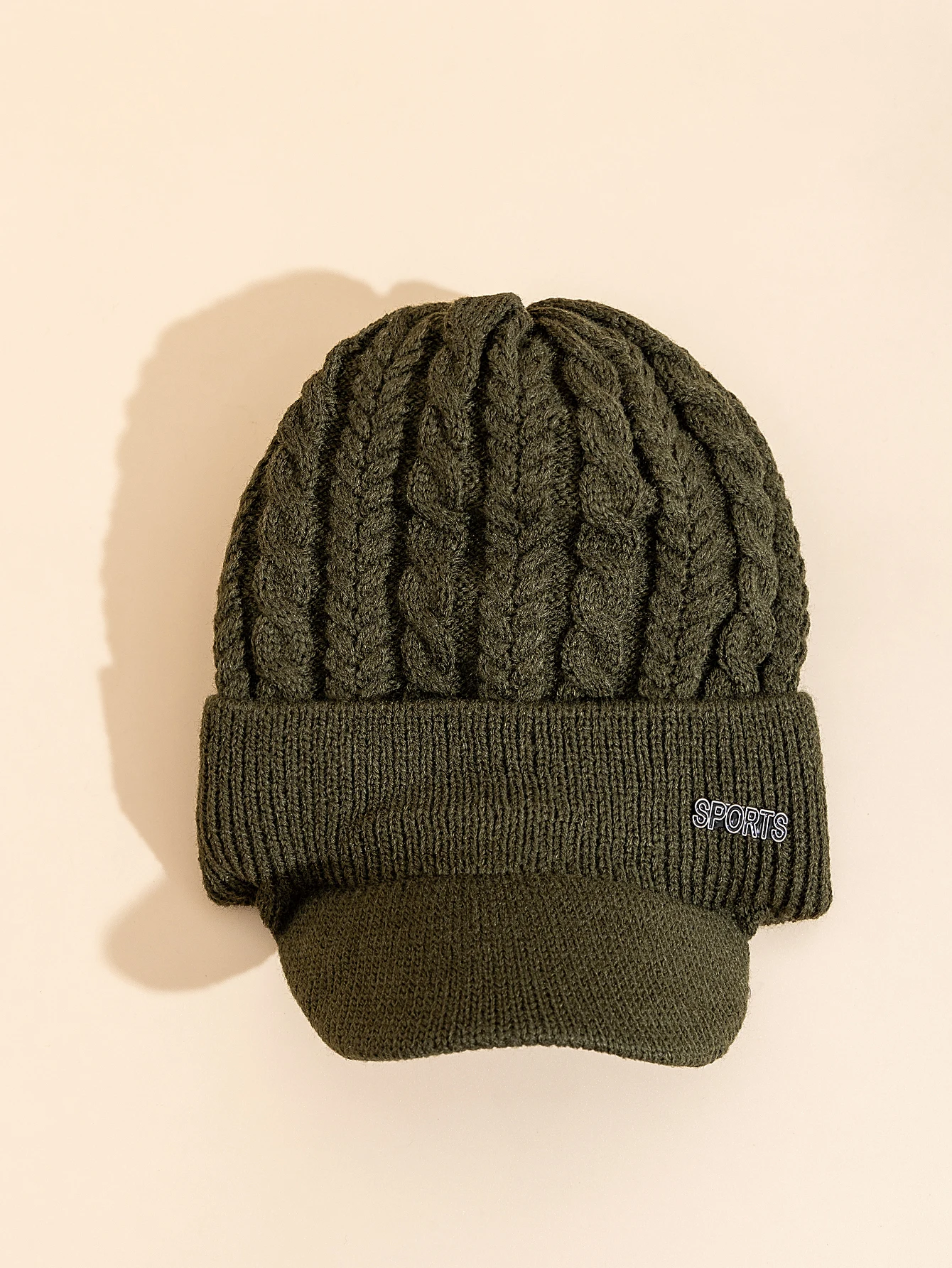 Heißer Verkauf Unisex Wintermütze mit Krempe, pelzgefütterte Beanie-Mütze, Sportetikett, gemütliche Strickmützen für Männer und Frauen – Detail 21
