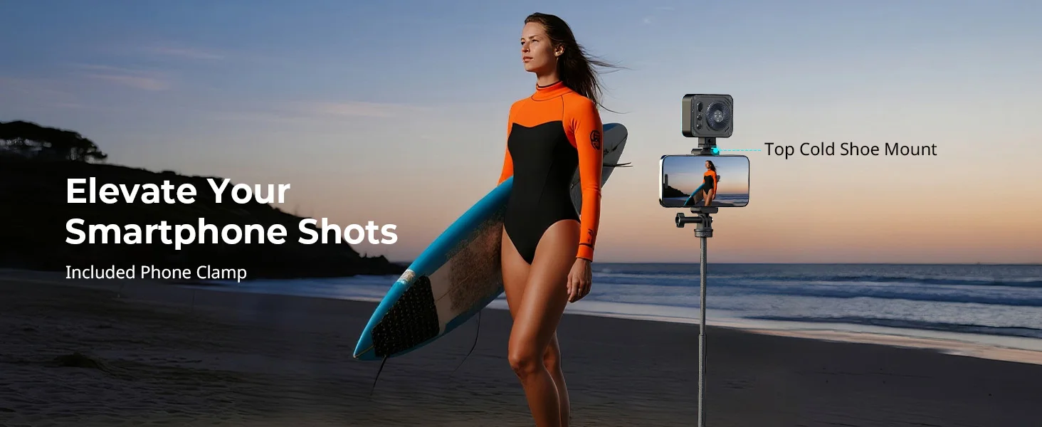 SmallRig Selfie Stick for Action Cameras Support Smartphone for 12 10 9 8 for I