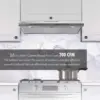 Range Hood 36 inch with Ducted/Ductless Convertible, Slim Kitchen Stove Vent Hood, LED Light, 3 Speed Exhaust Fan 3