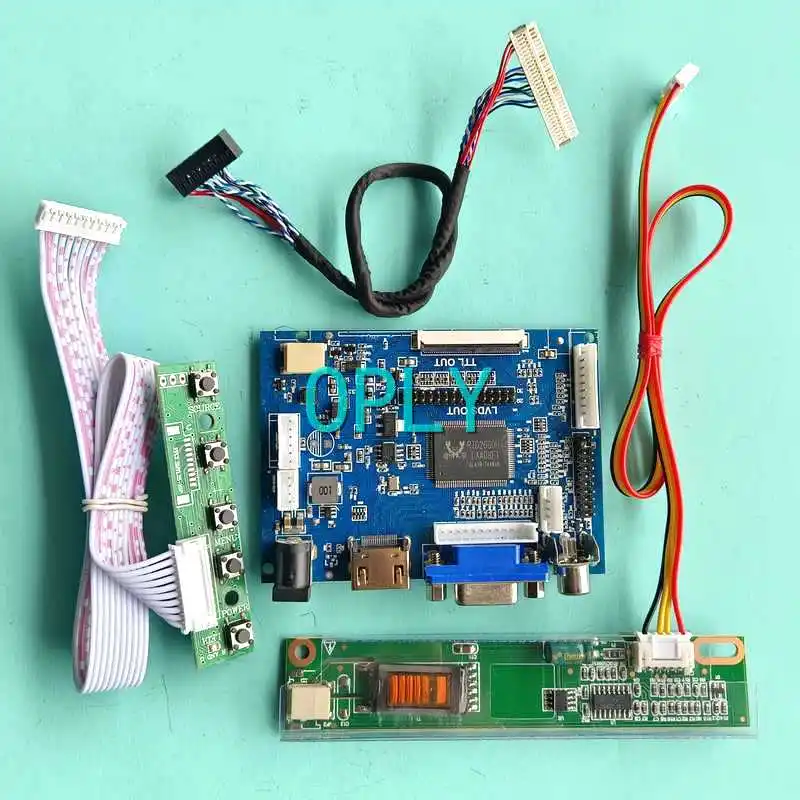 

Плата контроллера матрицы светодиодного ЖК-дисплея подходит для QD14XL12 QD14XL19 1ccfl 1024*768 14,1 "30-контактный LVDS HDMI-совместимый AV VGA DIY комплект