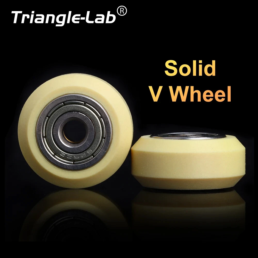 Trianglelab ® Kevlar-Verstärktes Selbstschmierendes Verschleißfestes V-SLOT Solid V-Rad für Voron Prusa MK3S Ender 3 CR-10
