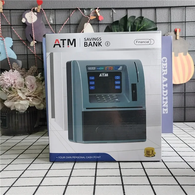 Children Smart Piggy Bank Simulation ATM Savings and Withdrawal Machine with English voice 5