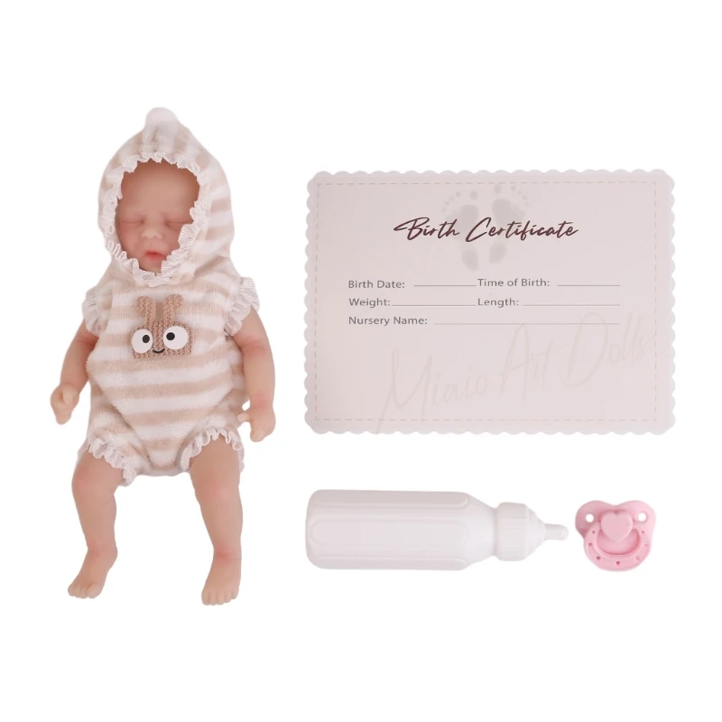 

Eyes Close Sleeping Boy Realistic Boys Silicone in Onesie Clothes Drop shipping