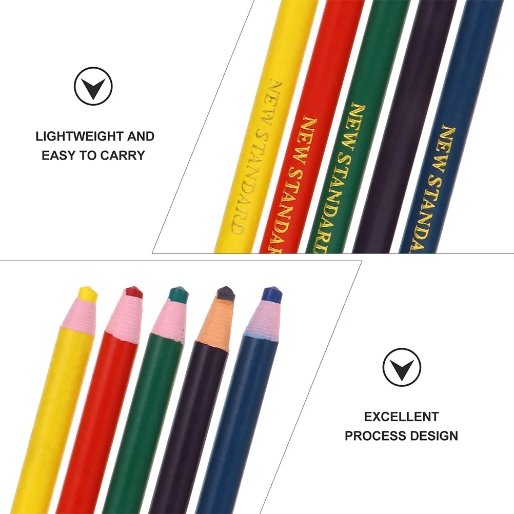 20 Pcs Wax Pencil Wax Pencil Wood Marker Crayon Supplies Drawing Accessory Portable Grease Coloring Tool