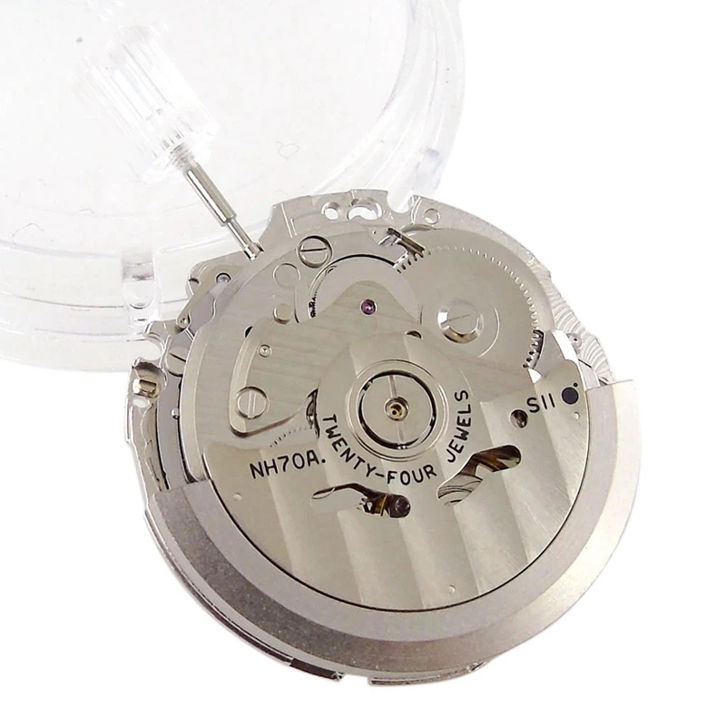 

Japan NH70/NH70A Hollow Automatic Watch Movement 21600 BPH 24 Jewels High Accuracy Fit For Mechanical Watches