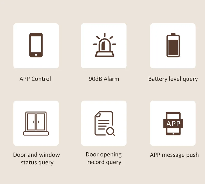 Tuya Smart WiFi Door Window Alarm Sensor Smart Home Open Closed Detectors Wifi H