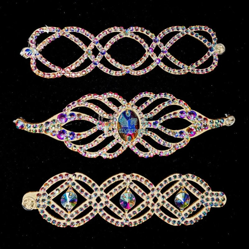Children's Belly Dance Bracelet High-end Elegant Mittens Exquisite Latin Stage Show Performance Rhinestone Matching Accessories