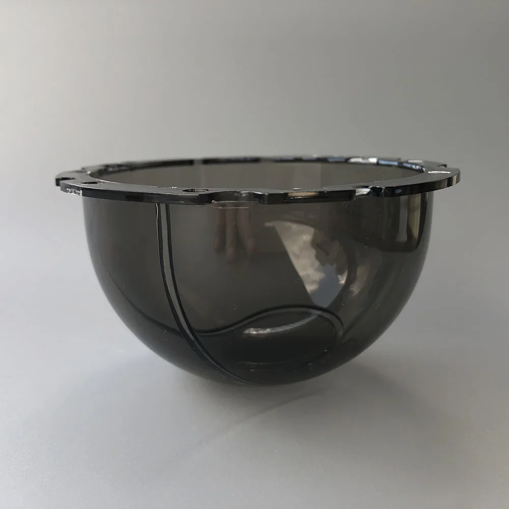 4 Inch 100x56mm Smoked Brown Color CCTV Camera Dome Lens Glass Protective Cover Acrylic Housing Lid