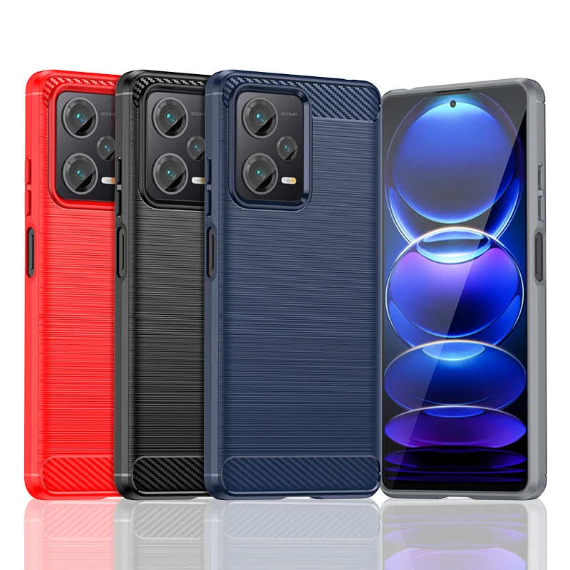 Per Cover Redmi Note 12 Pro Plus Custodia 5G Redmi Note 12 Pro Plus Custodia In Fibra Di Carbonio In Silicone Per Redmi Note 12 Pro Plus 5G Global