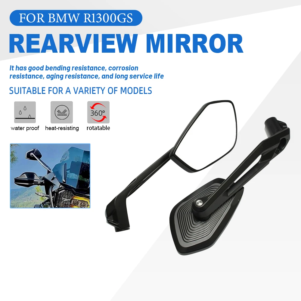 

Universal Motorcycle Side Rearview Mirror For BMW R1300GS S1000XR R1250R/RS G310GS G310R F750GS F850GS Aluminum Adjustable Mirro