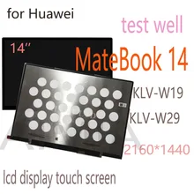 

Original 2160X1440 14 inch IPS Screen for Huawei MateBook 14 KLV-W19 KLV-W29 LCD Display Touch Screen Digitizer Assembly