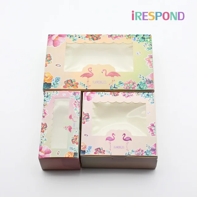 gift packaging box flamingo