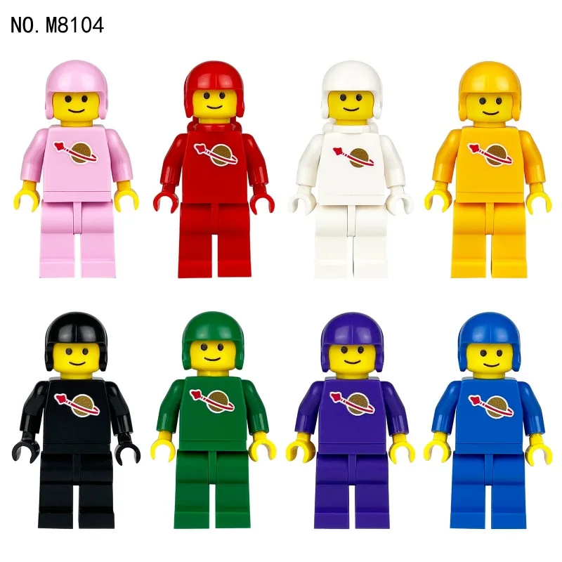 M8099 전문가용 인형, M8102 소방관 인형, M8104 레인보우 팀 어린이용 블록 장난감, 생일 선물.