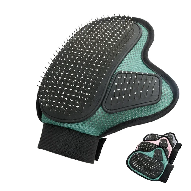 Pet bath massage jerking cat gloves cat dog de-fluffing hair comb cleaning needle comb pet supplies pet grooming gloves pet hair remover gloves