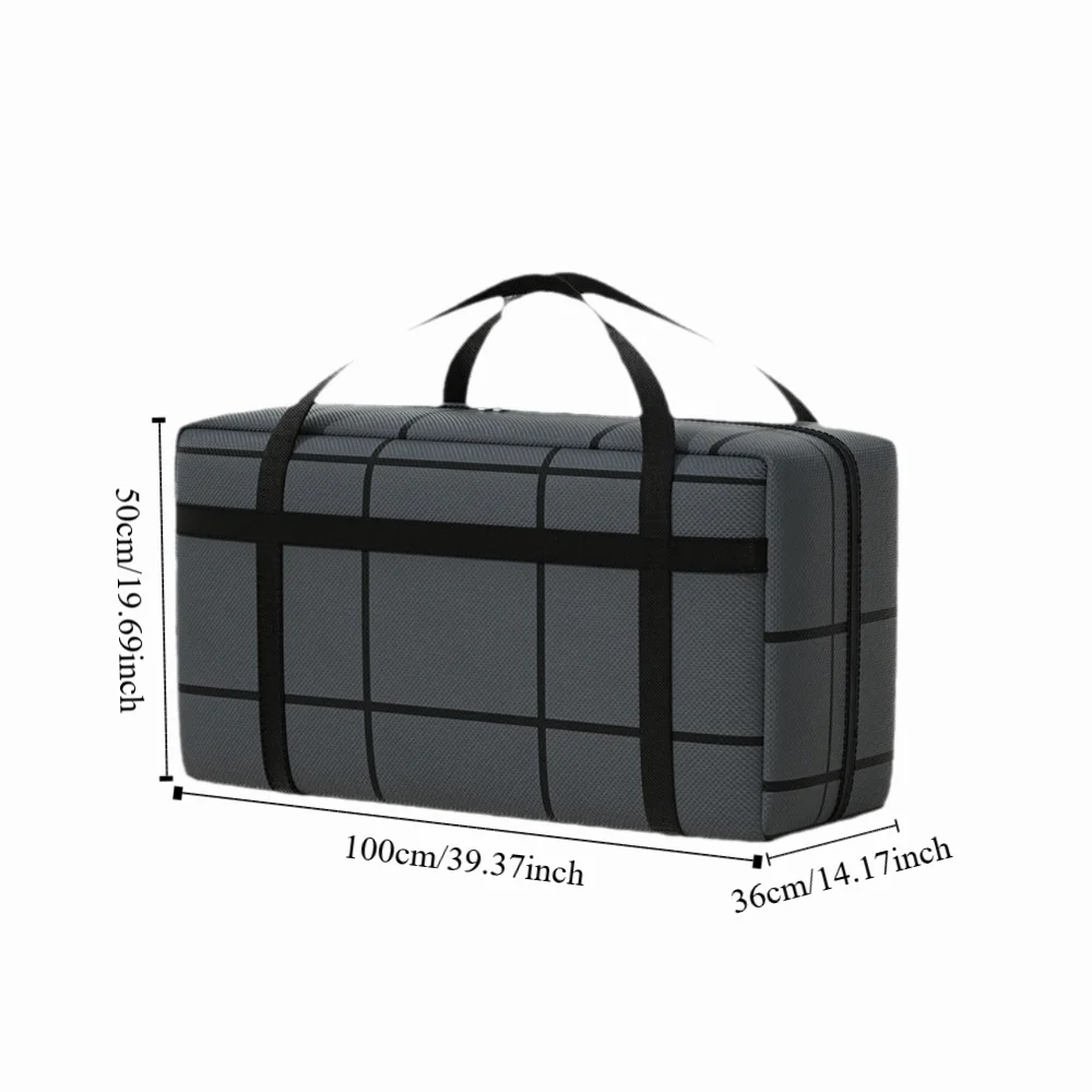 Thickened Clothes Storage Bag Large Capacity Double Zipper Duffel Bag Dust-Proof Folding Tote Bag Seasonal Storage