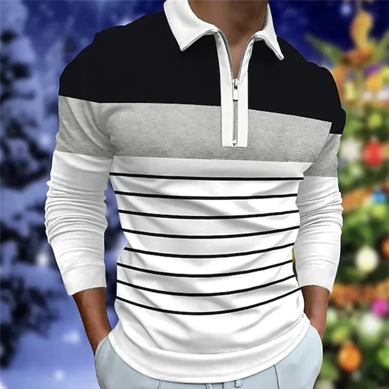 Men's Long Sleeve Polo Shirt 1