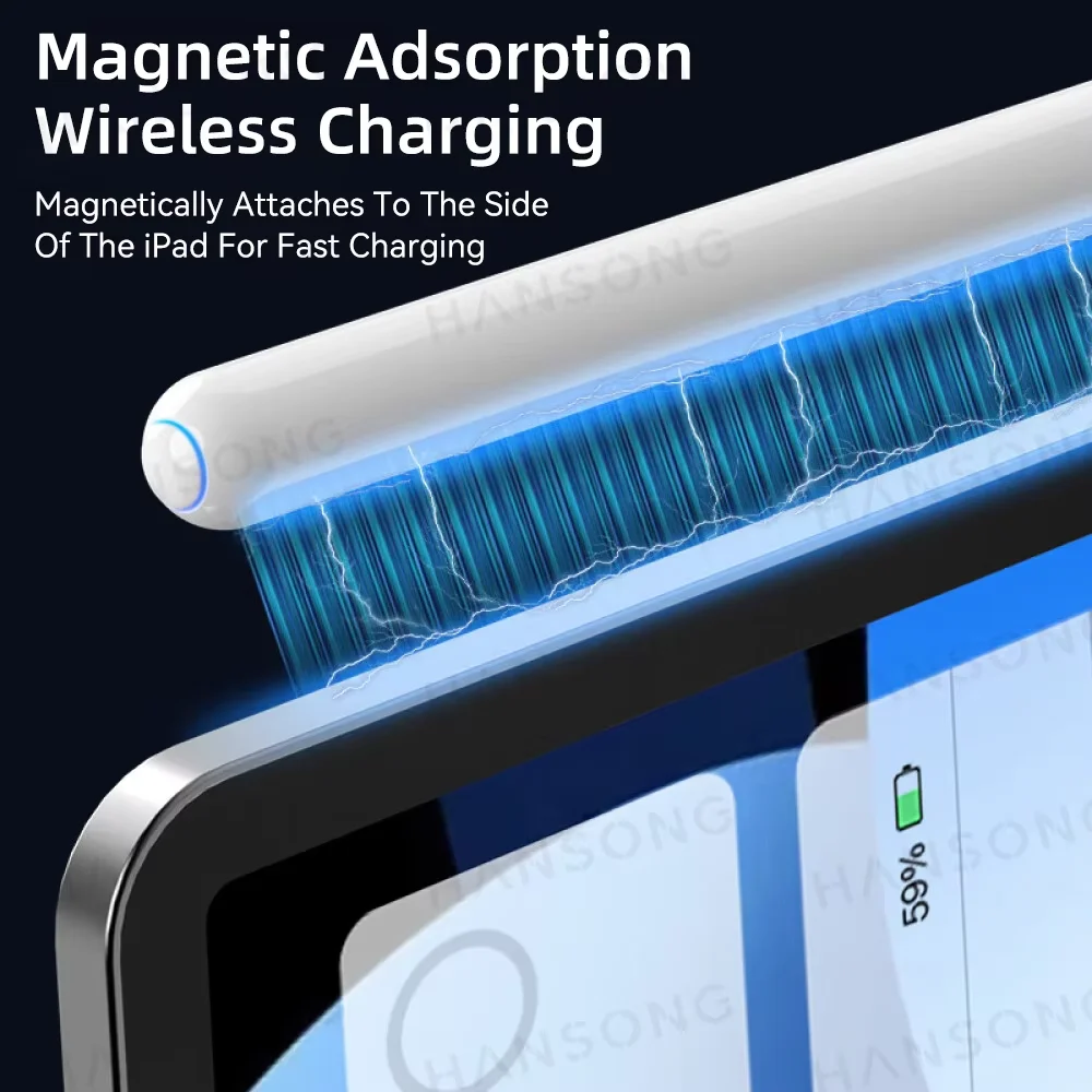 Stylet Tablette IPad - Stylo Chargement Rapide Magnétique Avec Détection Inclinaison
