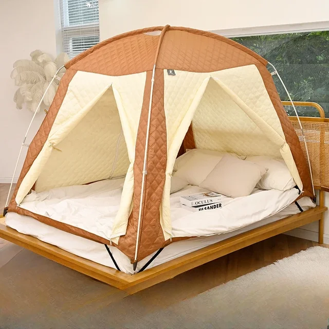 가을과 겨울철을 위한 편안함과 보온성: 실내 가정용 침대 텐트