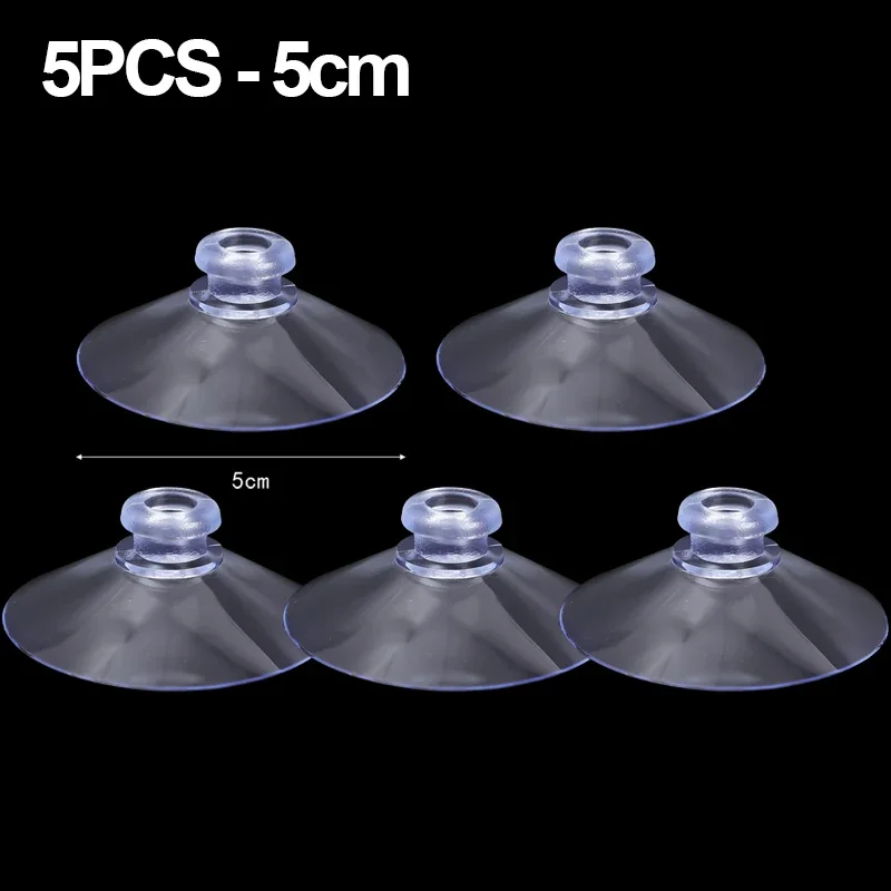 Clear PVC Suction Cup Wall Hooks for Kitchen, Bathroom, and Window Decorations