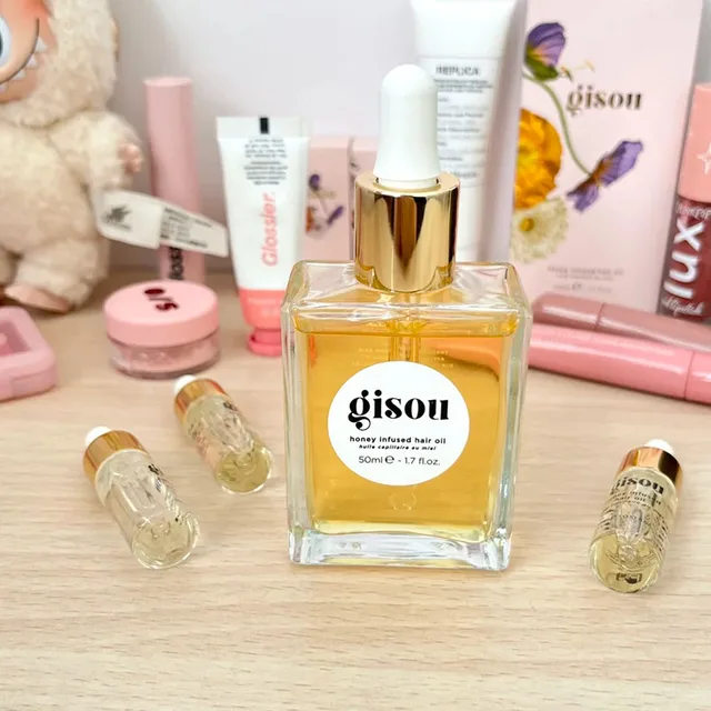 Gisou Honey Infused Hair Oil Travel Size 20/50 ml Enriched With Mirsalehi Honey Improve Dry Hair Long Lasting Essential Care