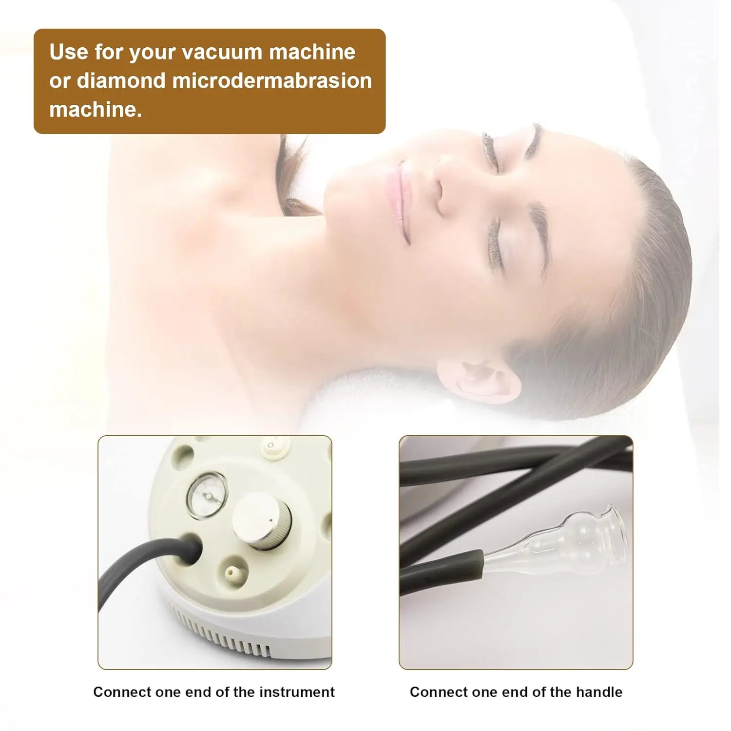 Accessories For Breast Augmentation Massager Vacuum Or Diamond Micro Grinding Machine 1M Long Silicone Tube Plastic Filter Tube