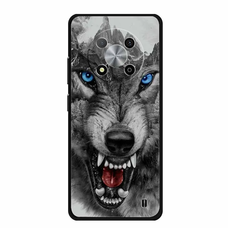 Luxury Soft Silicone TPU Phone Cover with Cartoon Floral Design - Protective Case