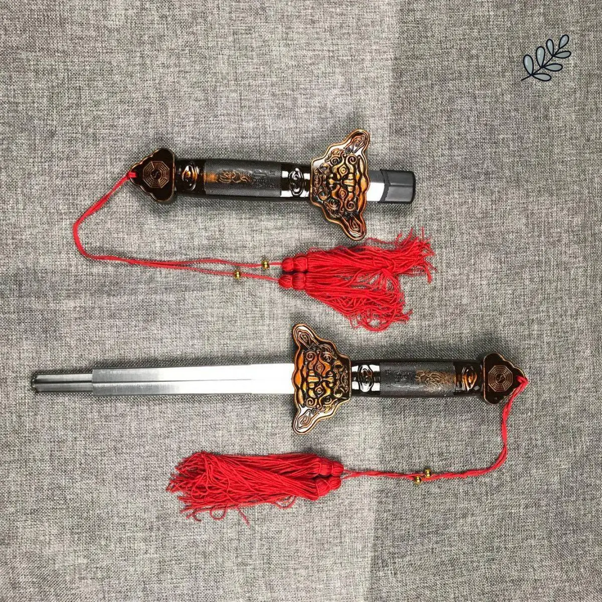 Telescopic Sword Tai Chi Fitness Folding performance prop sword Morning exercises for men and women are not edged