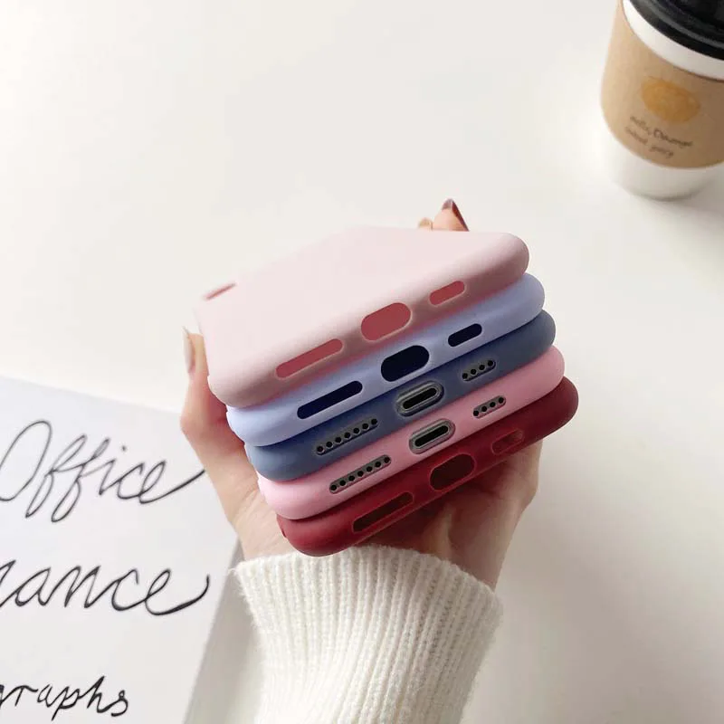Elegant Soft Silicon Shockproof Phone Case - Fashion Candy Colors Back Cover Shell
