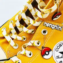 

Pokemon Cartoon Pikachu Shoelaces Men's Cute Jenny Turtle Personality Print Trend Shoelaces for Air Force 1