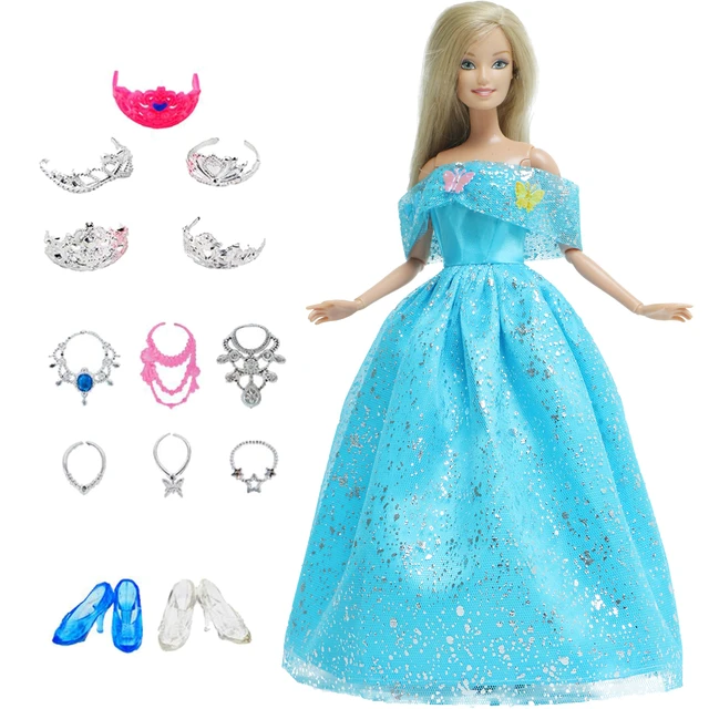 Barbie Doll Clothes Shoes Accessories  Clothes Accessories Barbie Mermaid  Doll - Dolls Accessories - Aliexpress