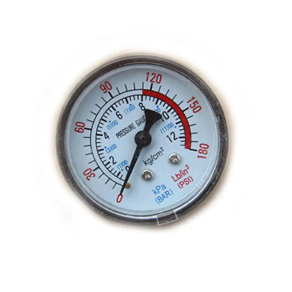 

Air Compressor Pneumatic Hydraulic Fluid Pressure Gauge 0-12Bar / 0-180PSI Popular Selling