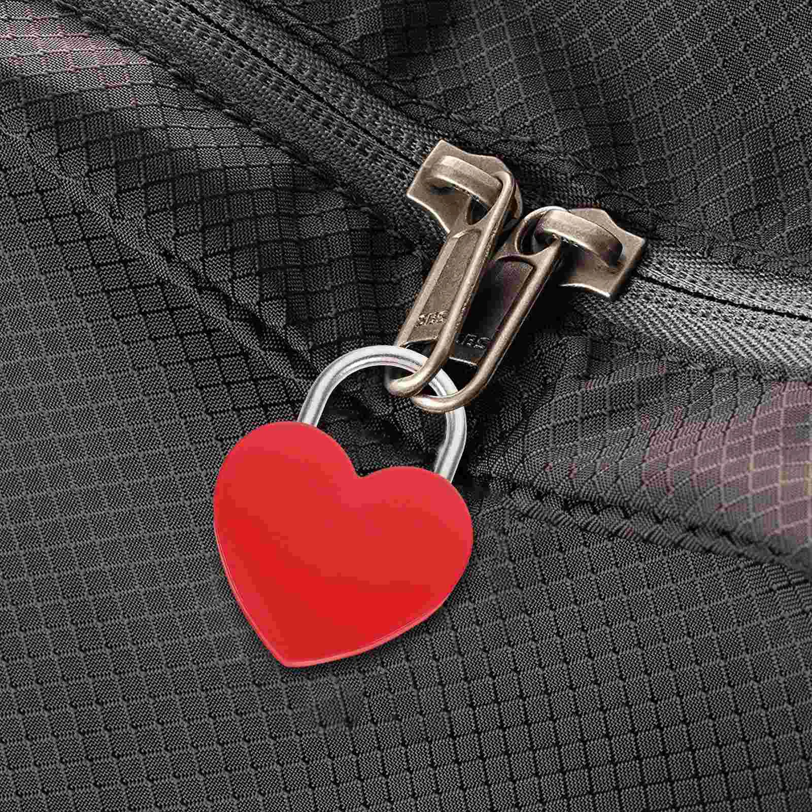 Luggage Lock Heart Lock Locks Personalize Suitcase Small Padlocks Locker Luggage Necklace Bride