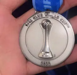 new style  2022 world silver medal winner The club Champion Medals Metal Medal The Copa America Champions Fan Souvenirs