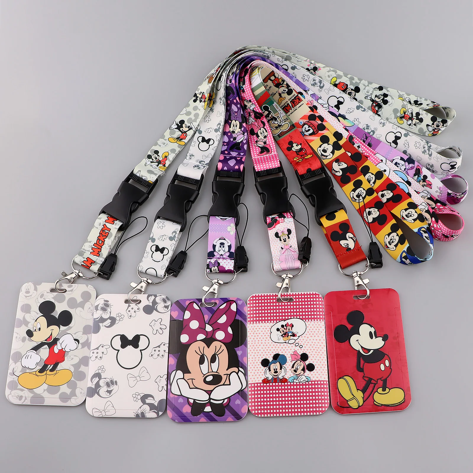 

Cartoon Print Webbing Lanyard Keychain Classic Children Story Ribbon Hang Rope Keyring Mobile Phone Charm Neck Straps Key Ring