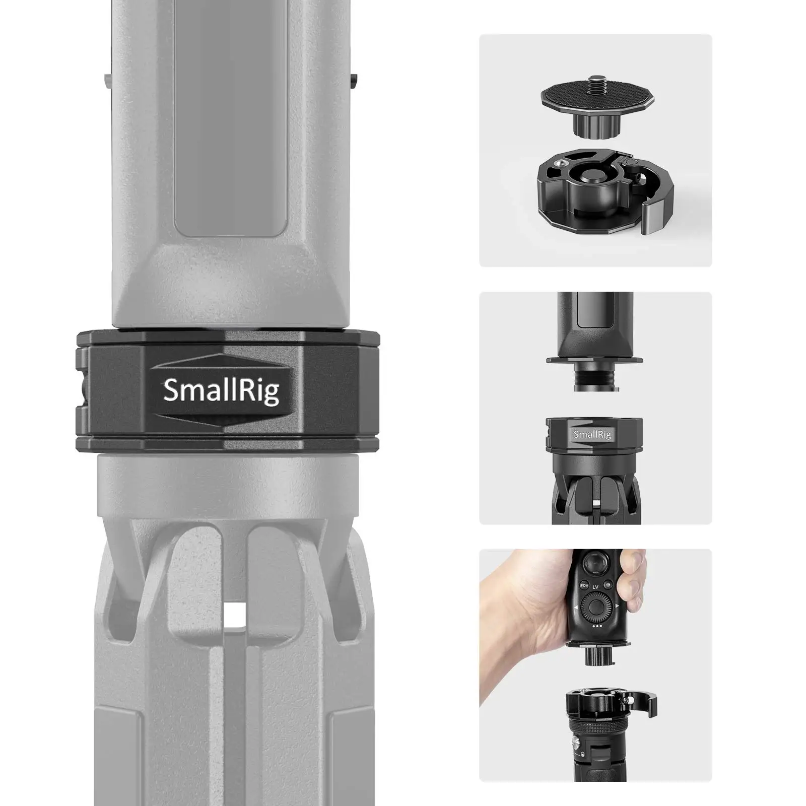 Smallrigユニバーサルクイックリリースアダプターで,zhiyun